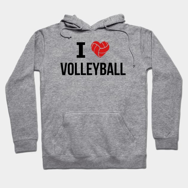 I love Volleyball Hoodie by swiftscuba